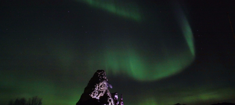 Nordlys over Senjatrollet